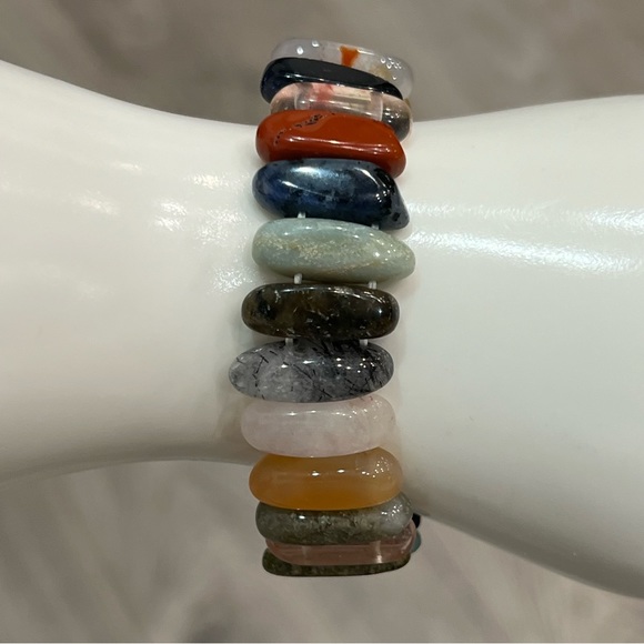 Multigemstone Stretch Bracelet - Picture 8 of 9